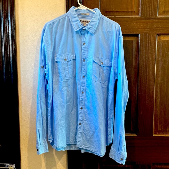 Express Other - Express Fitted Dress Shirt